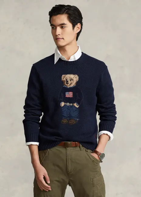 Polo Bear Cotton-Linen Sweater | Ralph Lauren® HK