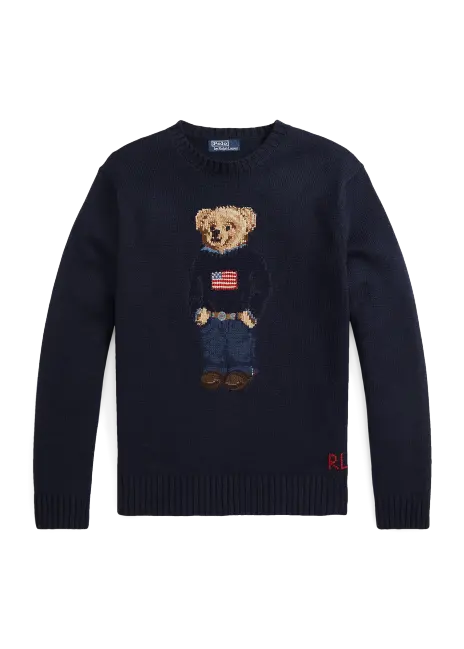 Ralph Lauren Polo Bear Cotton-Linen Sweater