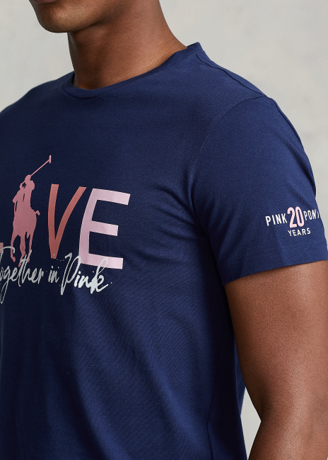 Ralph Lauren Pink Pony Custom Slim Fit T-Shirt