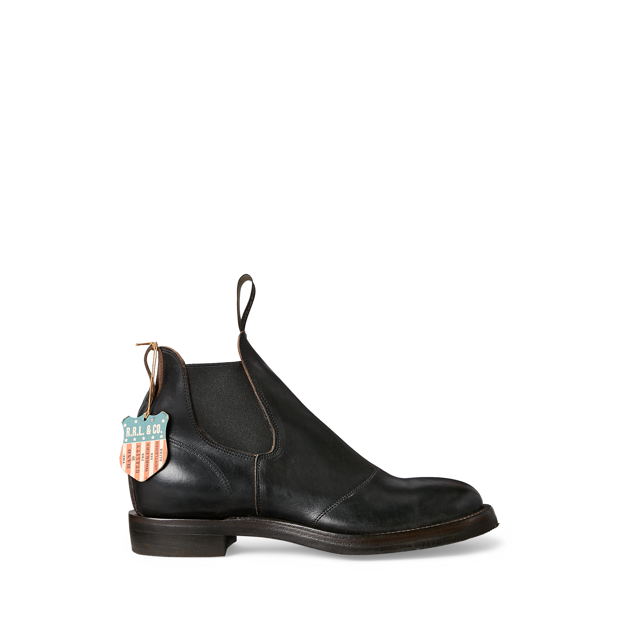 Hand-Burnished Leather Chelsea Boot 