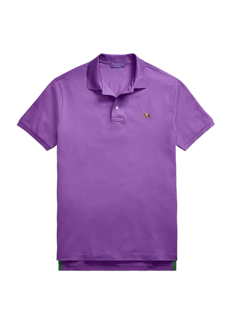 Ralph Lauren Custom Slim Fit Piqué Polo Shirt