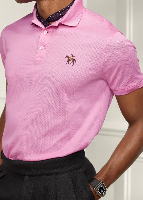 Ralph Lauren Custom Slim Fit Piqué Polo Shirt