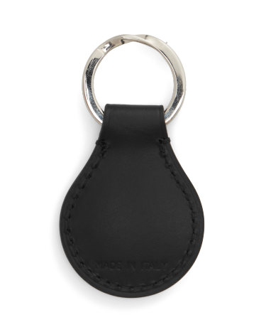 Monogram Calfskin Key Fob in Black Ralph Lauren HK