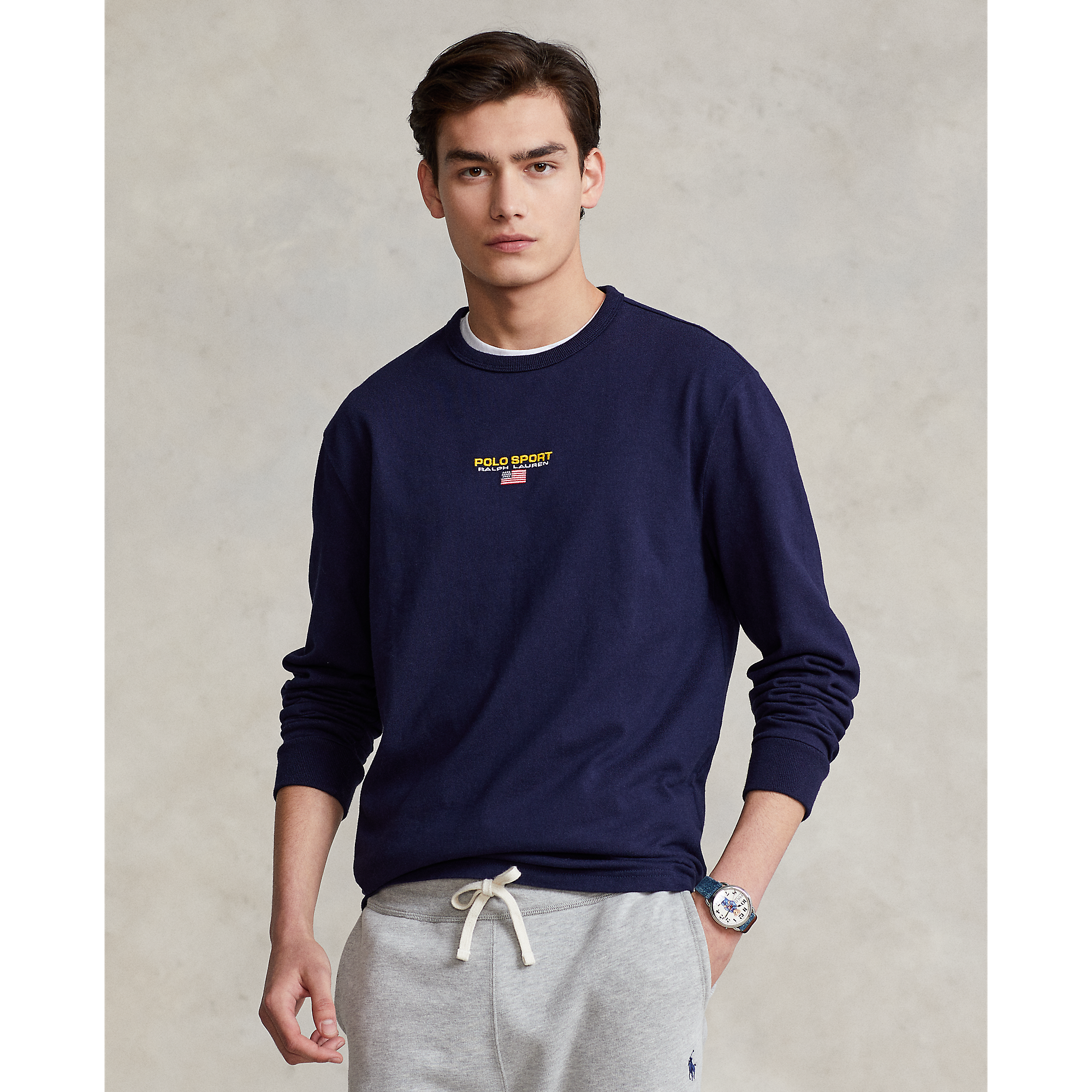 Polo Sport contrast sweatshirt van fleece & Badmode Sportmode Sportshirts Ralph Lauren Sport 
