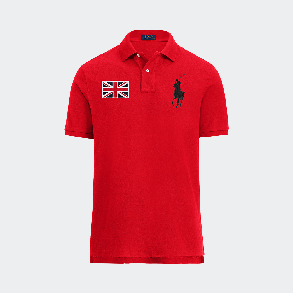 Polo shirts for men red Clearance