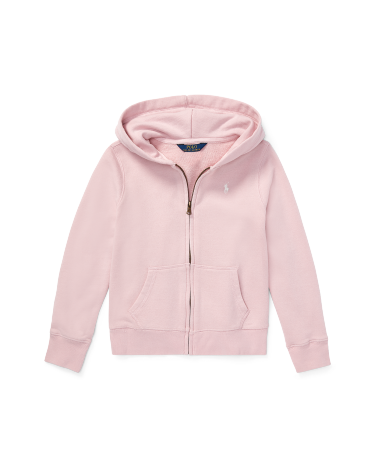 French Terry Full Zip Hoodie in Pink Ralph Lauren HK