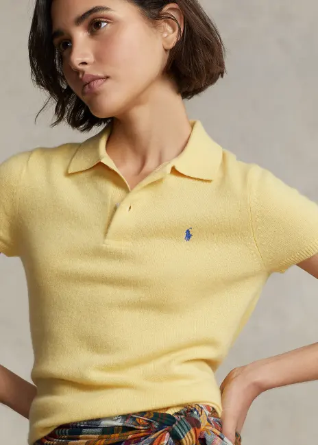 Ralph Lauren Slim Fit Cashmere Polo Shirt
