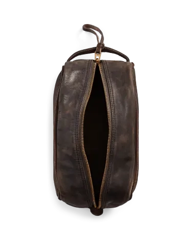 Ralph lauren men's best sale leather toiletry bag
