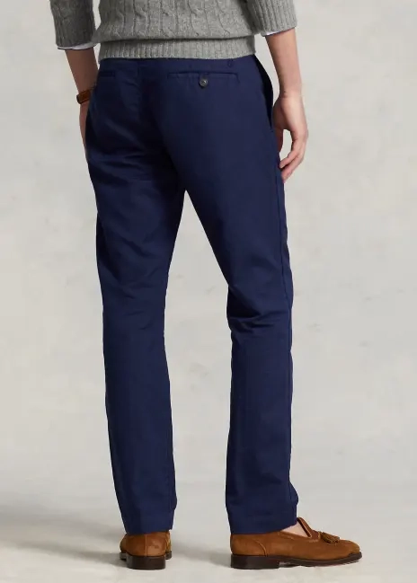 Ralph Lauren Straight Fit Linen-Cotton Pant