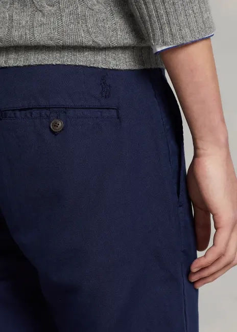 Ralph Lauren Straight Fit Linen-Cotton Pant
