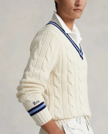 Lauren cricket sweater clearance