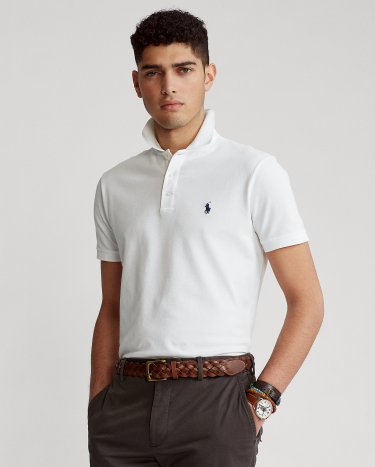 Ralph lauren custom fit stretch mesh polo cheap