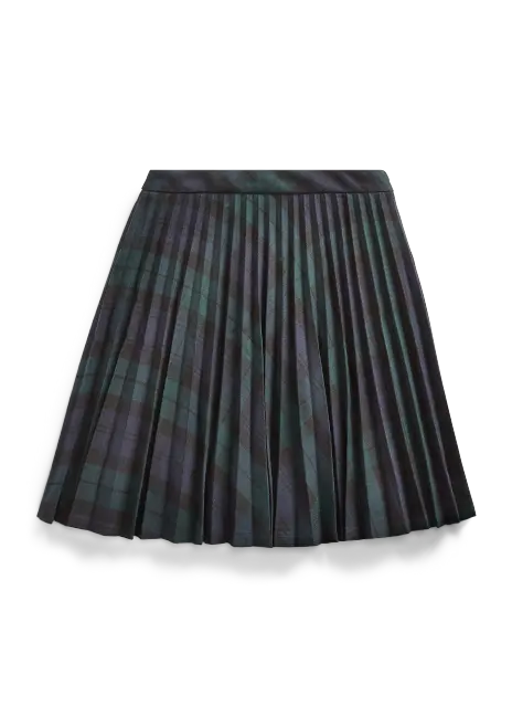Ralph Lauren Tartan Pleated Twill Skirt