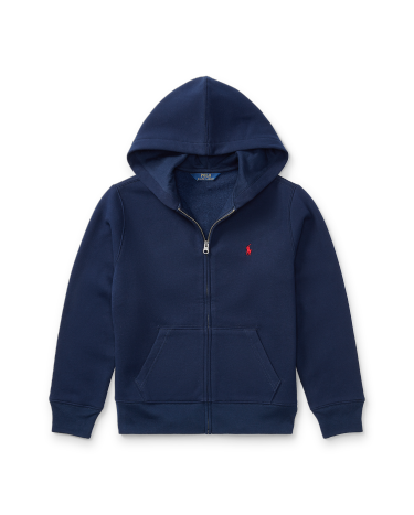 Cotton Blend Fleece Hoodie in Navy Ralph Lauren HK