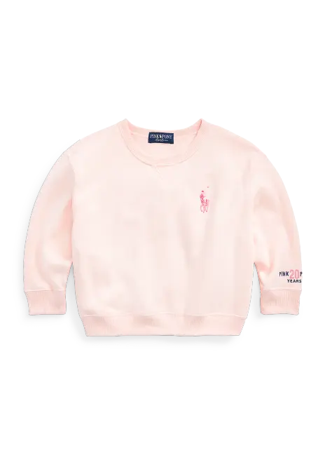 Ralph Lauren Pink Pony Fleece Sweatshirt