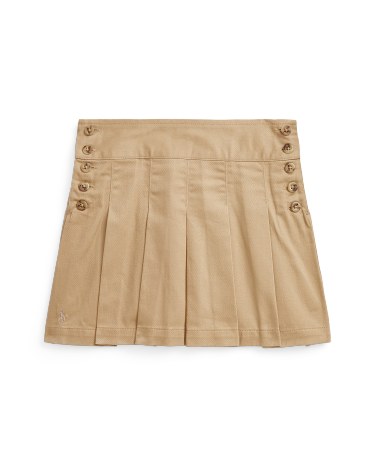 Khaki twill skirt outlet