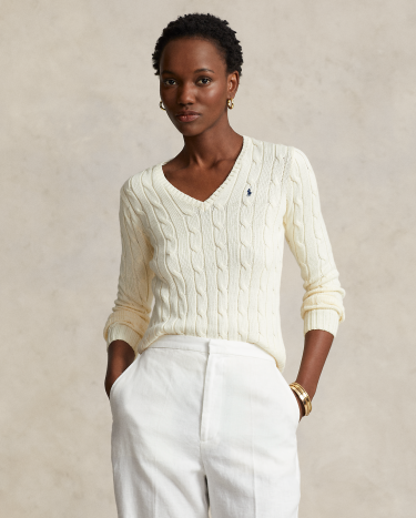 Ralph lauren v neck long sleeve clearance