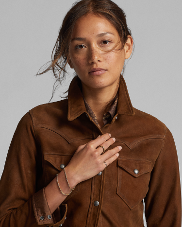 Sheepskin Jacket in Brown Ralph Lauren HK