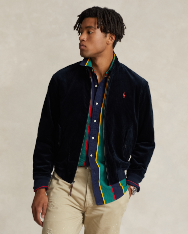 The Bedford Corduroy Jacket in Navy Ralph Lauren HK