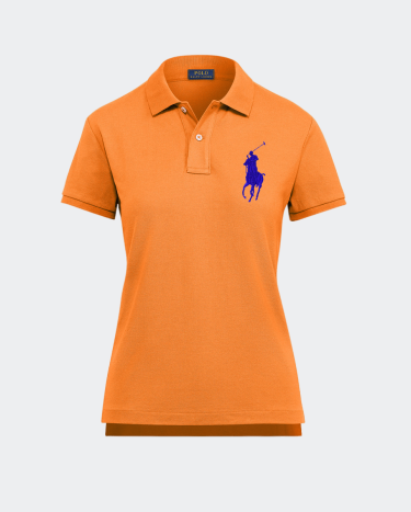 Orange polo shirt sale