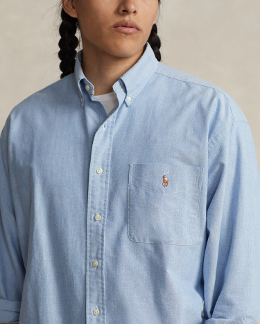 The Big Shirt in Blue Ralph Lauren HK