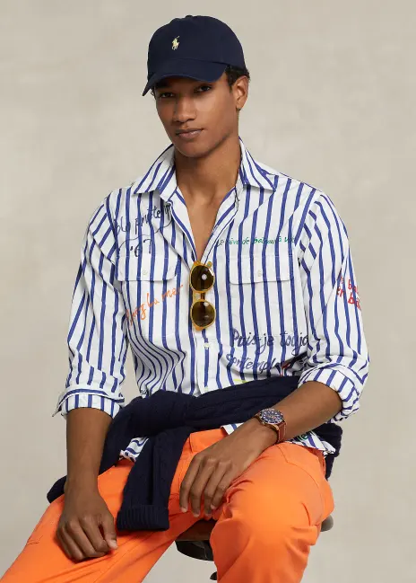 Ralph Lauren Classic Fit Striped Poplin Workshirt