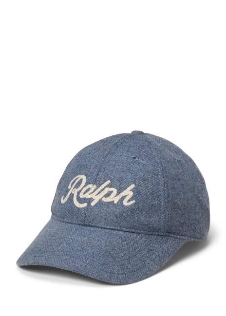 Ralph Lauren Embroidered Wool Twill Ball Cap