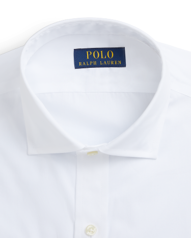 Ralph lauren slim fit poplin shirt white online