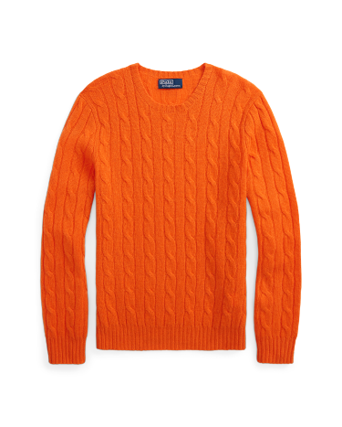 Orange polo sweater top