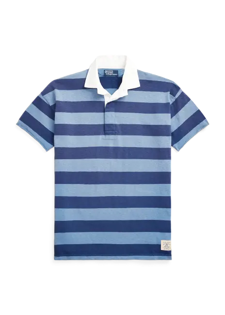 Ralph Lauren Classic Fit Striped Jersey Rugby Shirt