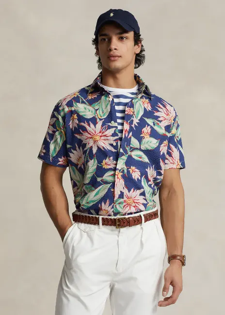 Ralph Lauren Classic Fit Floral Seersucker Shirt