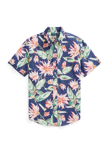 Ralph Lauren Classic Fit Floral Seersucker Shirt