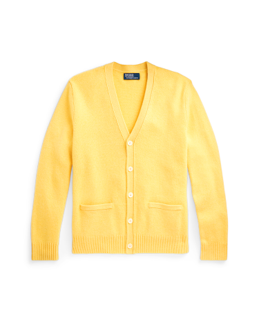 Yellow v neck cardigan outlet