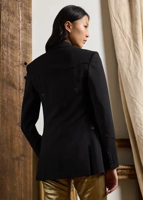 Ralph Lauren Walker Wool Crepe Tuxedo Jacket