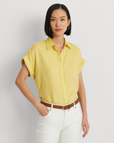 Mustard short sleeve shirt discount