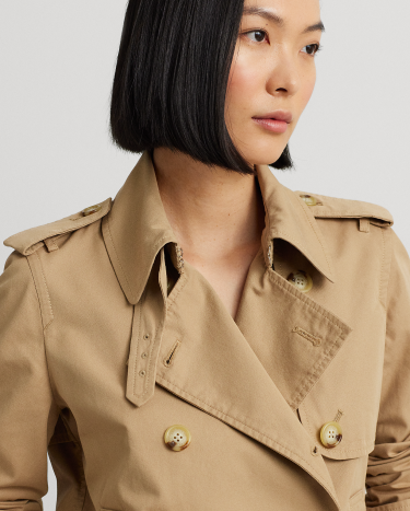 Ralph lauren short trench coat outlet