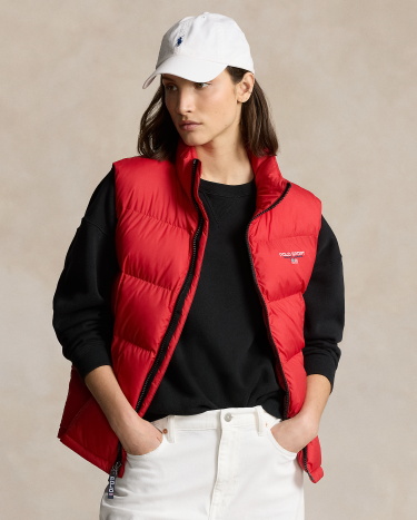 Polo Sport Water Repellent Quilted Vest in Red Ralph Lauren HK