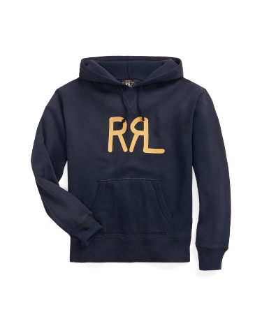 RRL Ranch Logo Hoodie in Navy | Ralph Lauren® HK