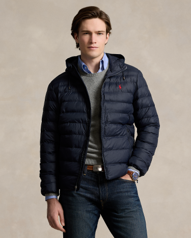 The Colden Packable Hooded Jacket in Navy Ralph Lauren HK