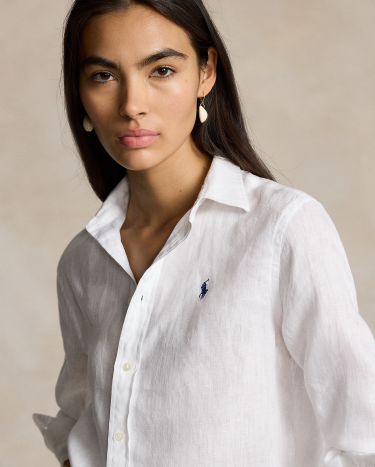 Ralph lauren classic fit linen shirt online