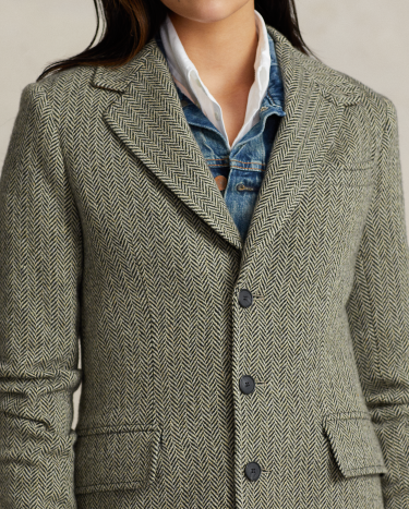 Herringbone Coat in Multi Ralph Lauren HK