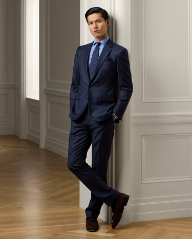 Ralph lauren navy suit clearance