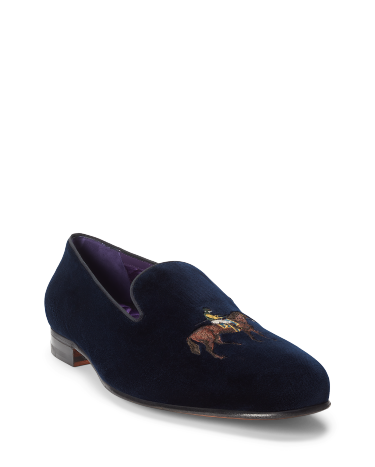 Ralph lauren velvet slippers outlet