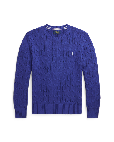 Ralph lauren cable knit cotton sweater best sale