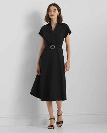 Lauren ralph lauren surplice dress clearance