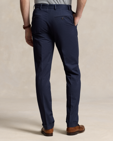 Stretch Chino Suit Trouser in Navy Ralph Lauren HK