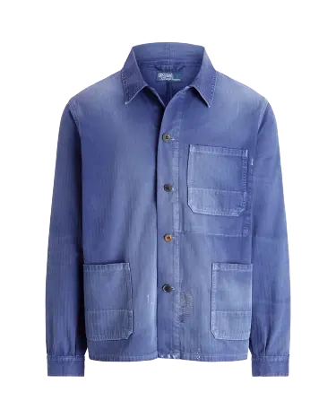 Herringbone Utility Jacket in Blue Ralph Lauren HK