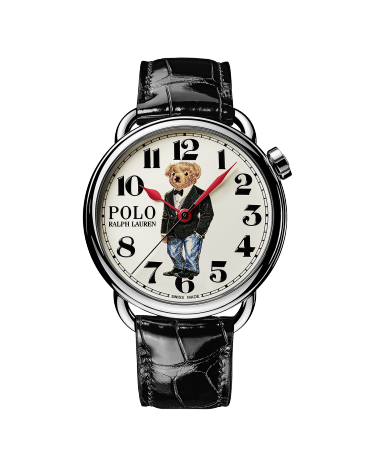 42 MM Tuxedo Polo Bear Watch in White Ralph Lauren HK