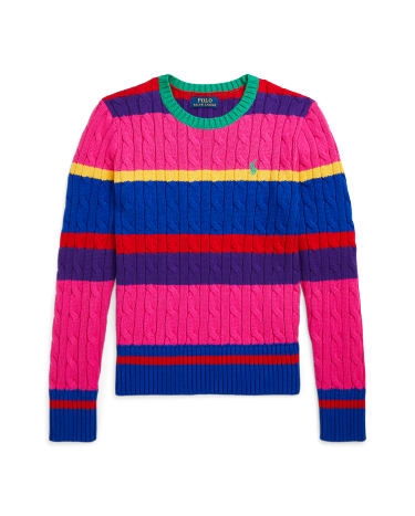 Polo ralph lauren striped cotton sweater clearance