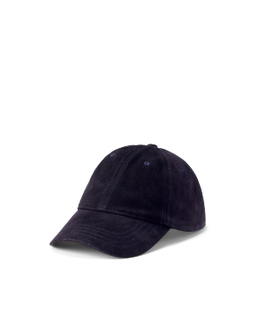 Suede Ball Cap in Navy Ralph Lauren HK